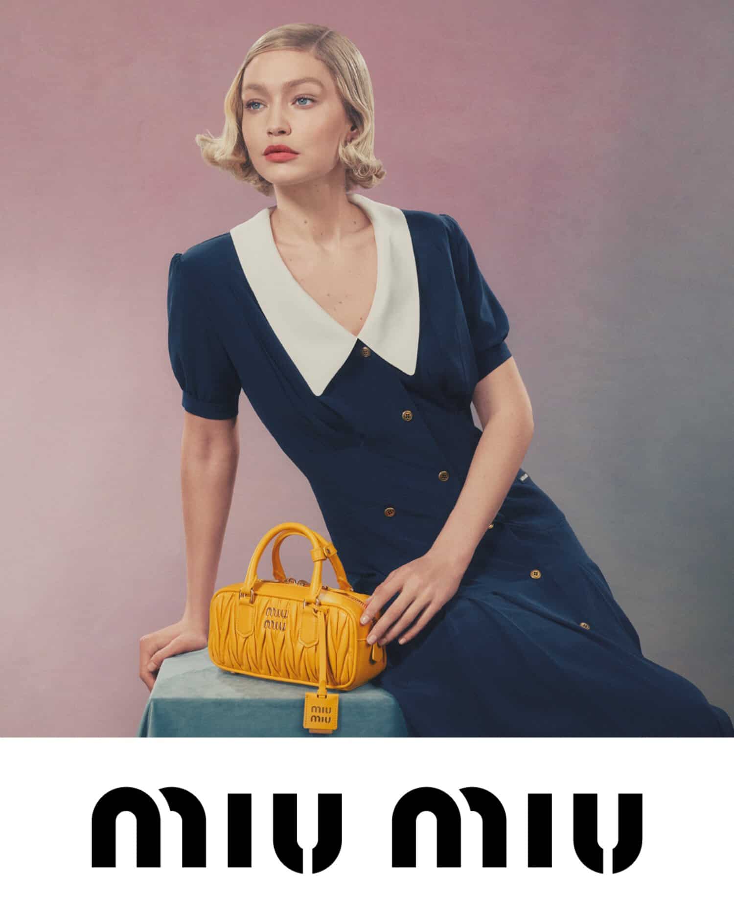 Gigi Hadid, Miu Miu, Miuccia Prada, campaigns, Steven Klein