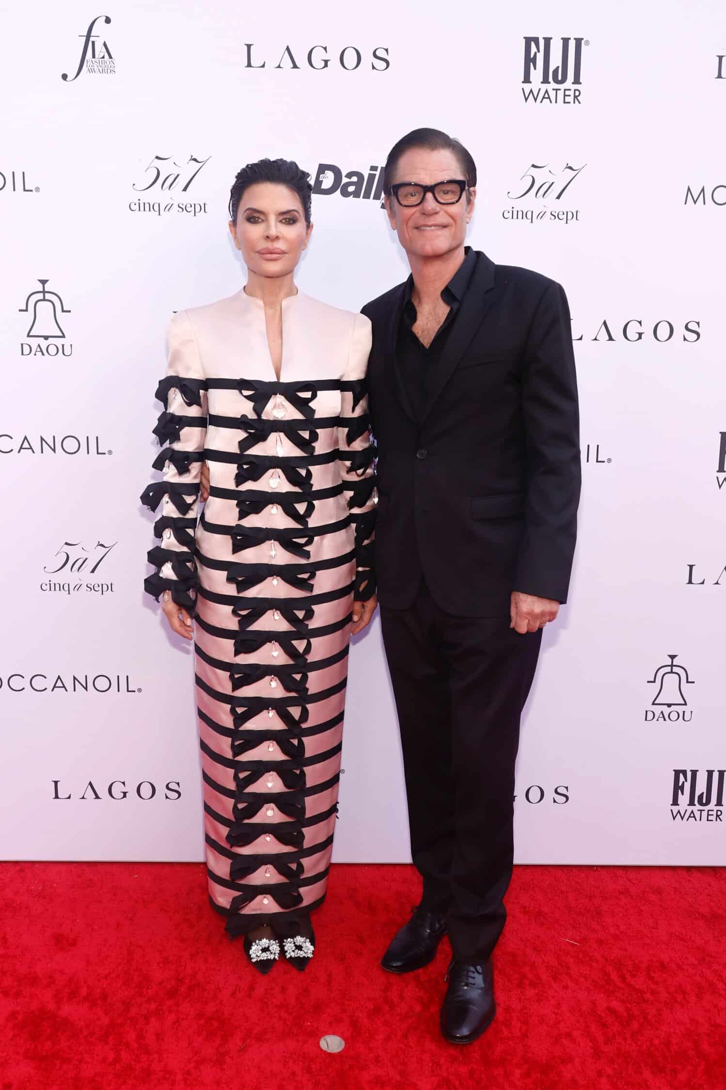 Lisa Rinna, Harry Hamlin, red carpet, Fashion Los Angeles Awards