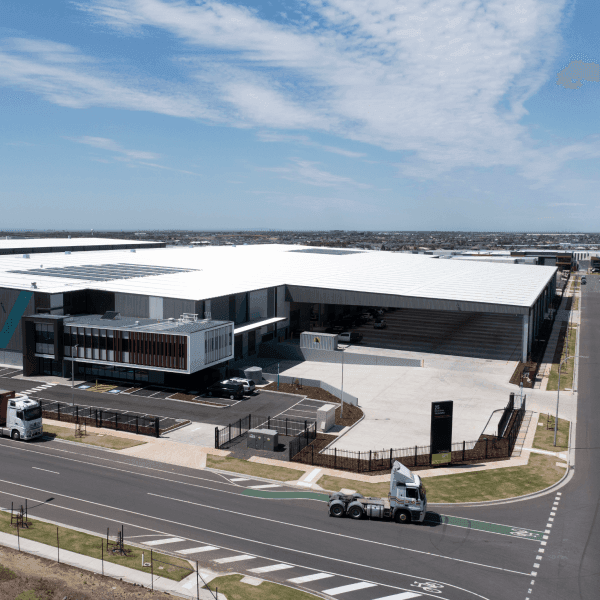 Drone shot of THG Distribution Centre