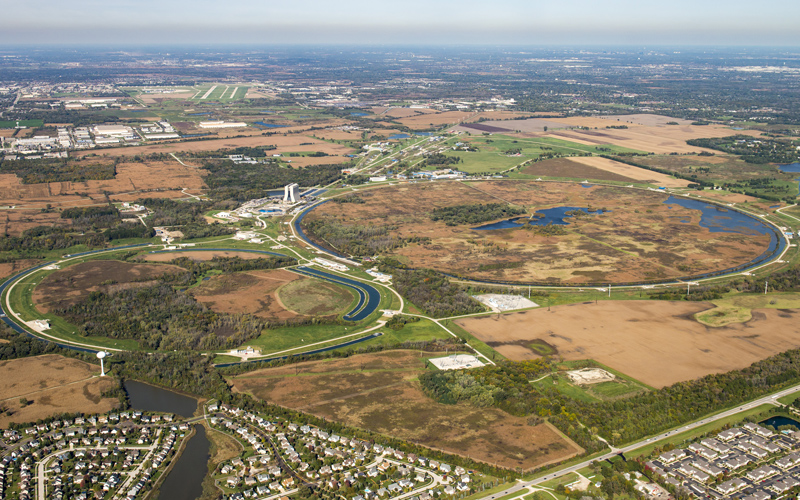 Aerial view of Fermilab