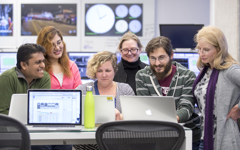 Scientists gather in the Remote Operations Center West