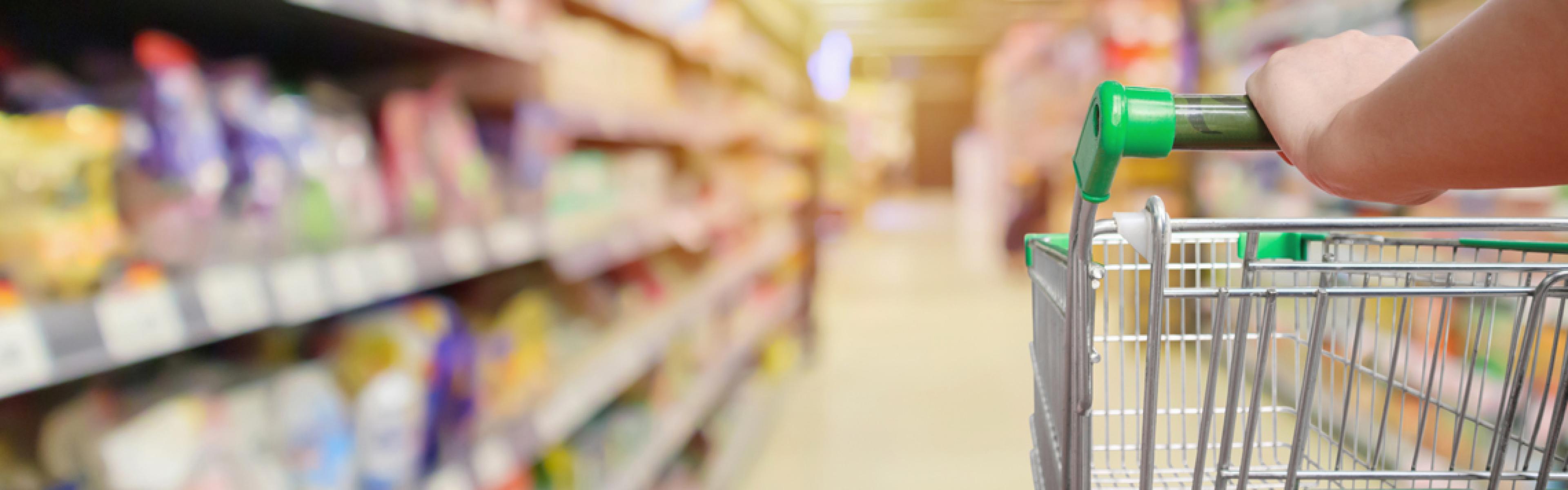 Inside of a grocery store.