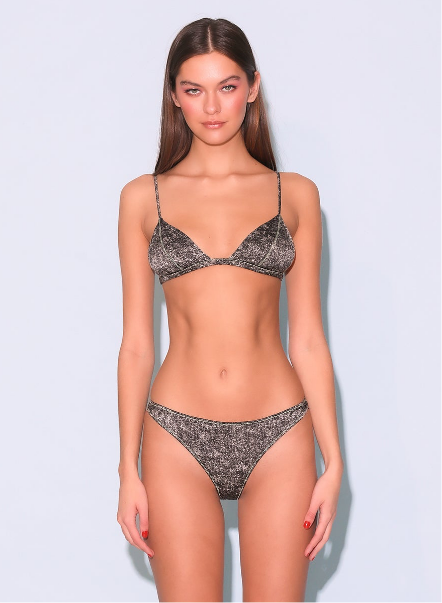 Grey acid wash - Luxe Thong | Fleur du Mal