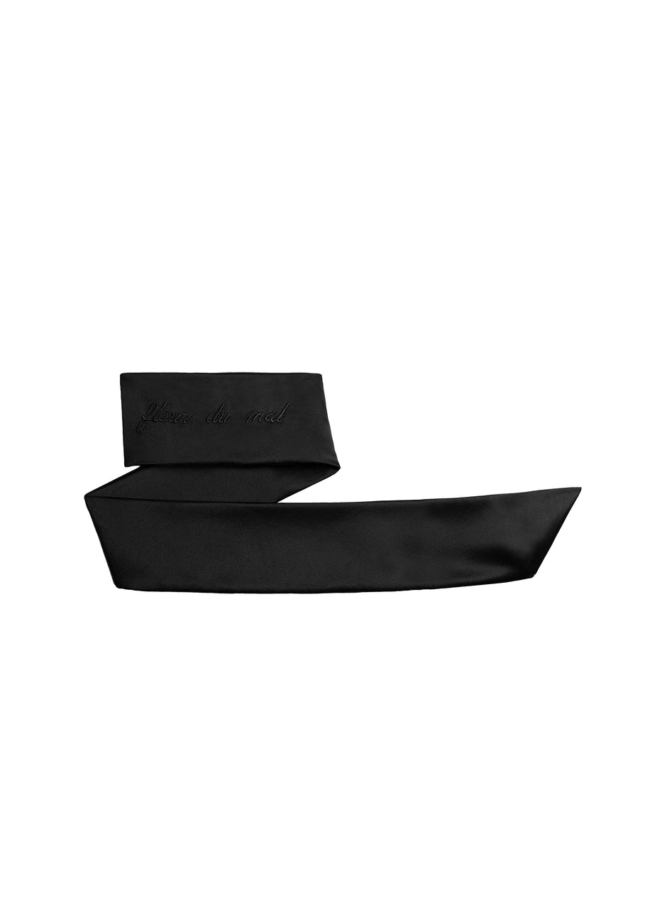 Black - Fleur du Mal Silk Blindfold | Fleur du Mal