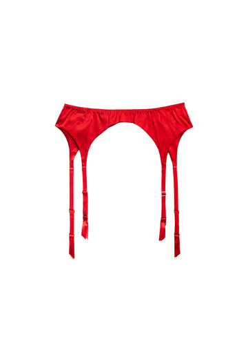 Rouge - Luxe Classic Garter Belt | Fleur du Mal