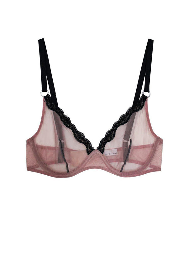 Petal - Sheer Tulle Demi Bra | Fleur du Mal