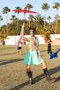 INDIO, CALIFORNIA - APRIL 17: Festivalgoer attends the 2022 Coachella Valley Music and Arts Festival on April 17, 2022 in Indio, California. (Photo by Amy Sussman/Getty Images for Coachella)