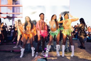 INDIO, CALIFORNIA - APRIL 23: Festivals goers attend the 2022 Coachella Valley Music and Arts Festival on April 23, 2022 in Indio, California. (Photo by Matt Winkelmeyer/Getty Images for Coachella)