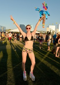 INDIO, CA - APRIL 11:  Music fan attends day 1 of the 2014 Coachella Valley Music & Arts Festival at the Empire Polo Club on April 11, 2014 in Indio, California.  (Photo by Matt Cowan/Getty Images for Coachella)
