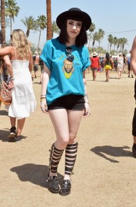 INDIO, CA - APRIL 13:  Music fan attends day 3 of the 2014 Coachella Valley Music & Arts Festival at the Empire Polo Club on April 13, 2014 in Indio, California.  (Photo by Matt Cowan/Getty Images for Coachella)