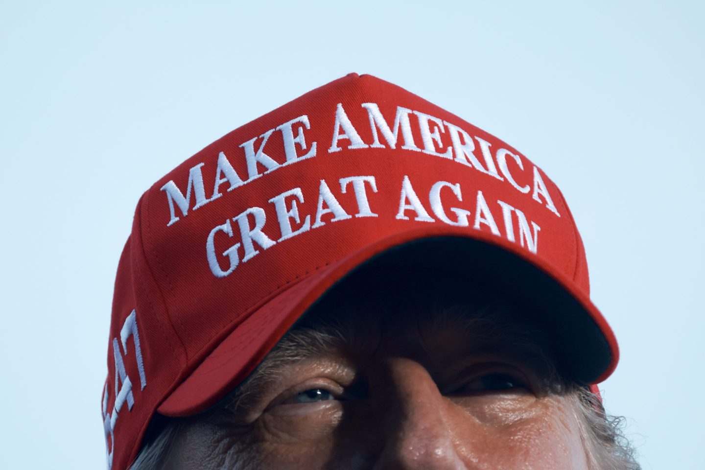 DORAL, FLORIDA - JULY 09: Former President Donald Trump speaks during his campaign rally at the Trump National Doral Golf Club on July 09, 2024 in Doral, Florida. Trump continues to campaign ahead of the Republican National Convention which begins on July 15. (Photo by Joe Raedle/Getty Images)