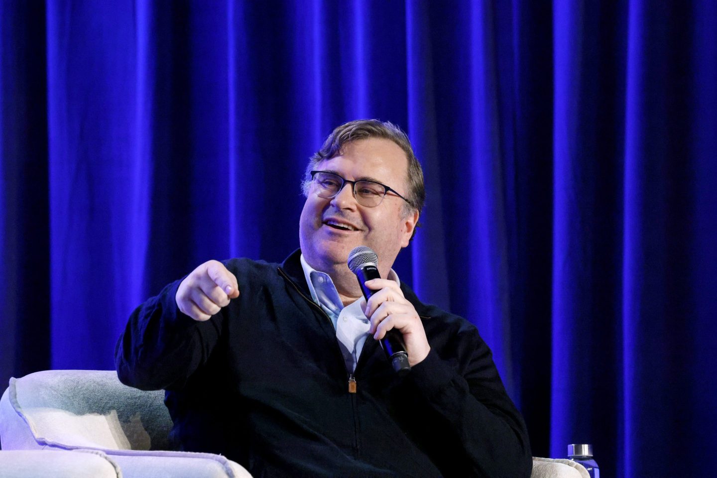 LinkedIn founder Reid Hoffman in 2023. Hoffman is a longtime Democratic Party donor. 