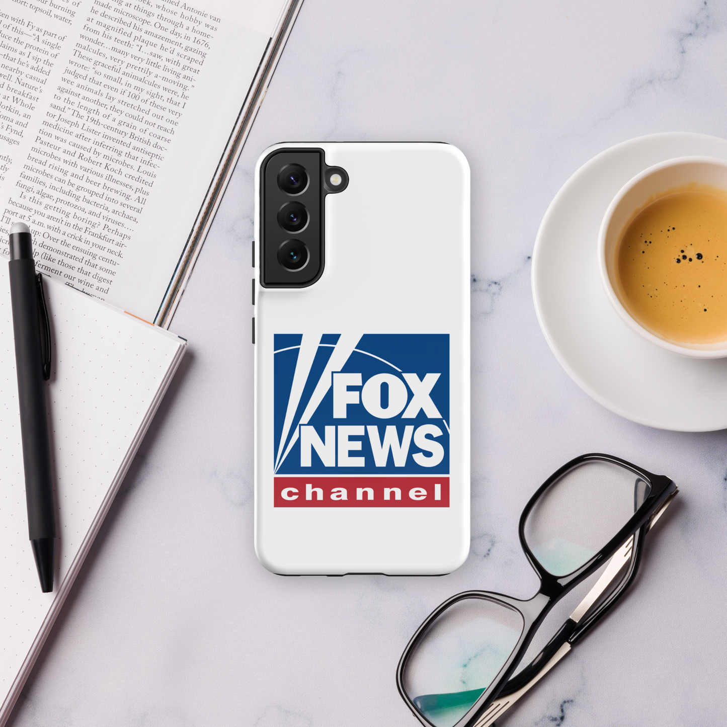 Fox News Logo White Tough Phone Case - Samsung