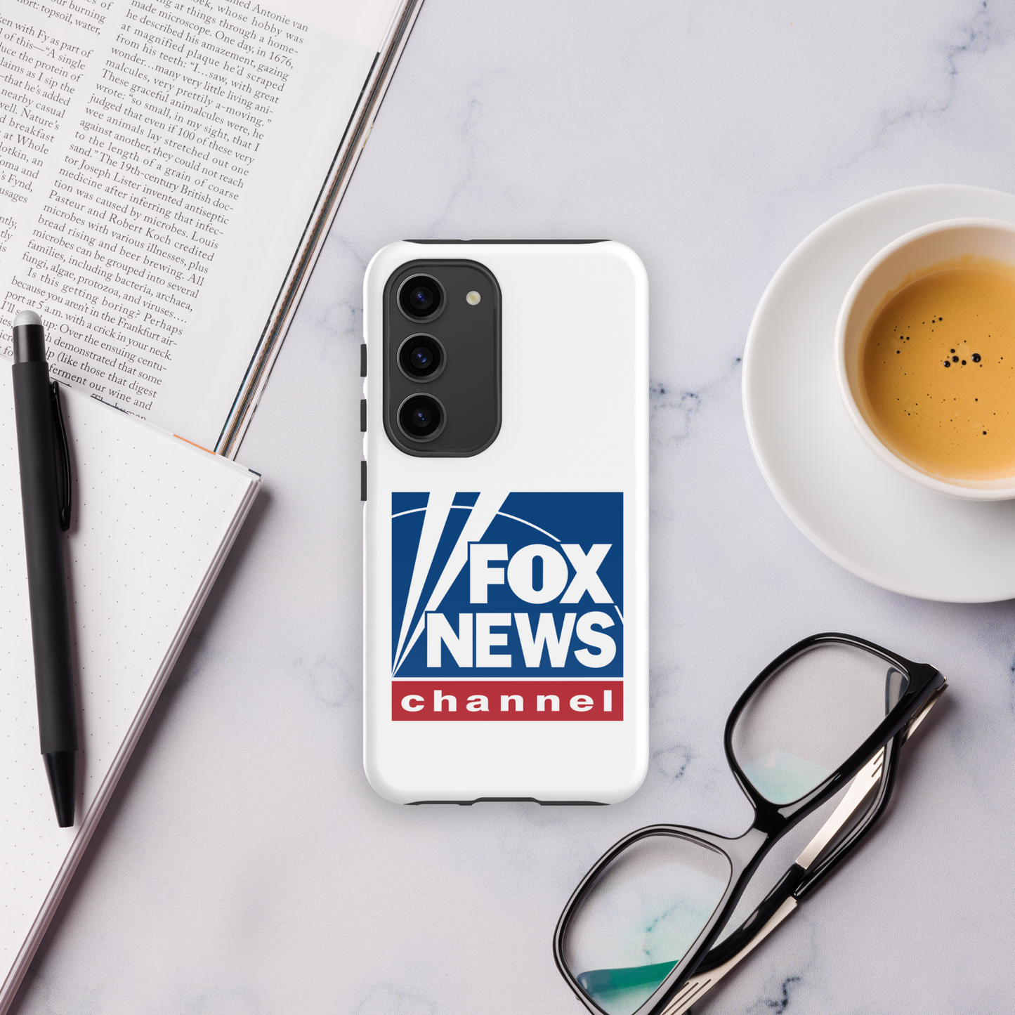 Fox News Logo White Tough Phone Case - Samsung