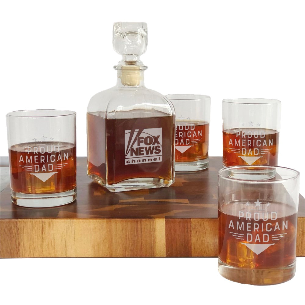 FOX News Proud American Dad Decanter Set