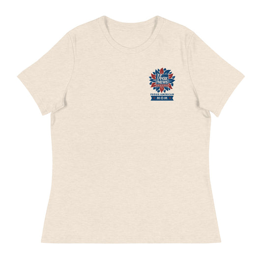 FOX News Proud American Mom Embroidered T-Shirt