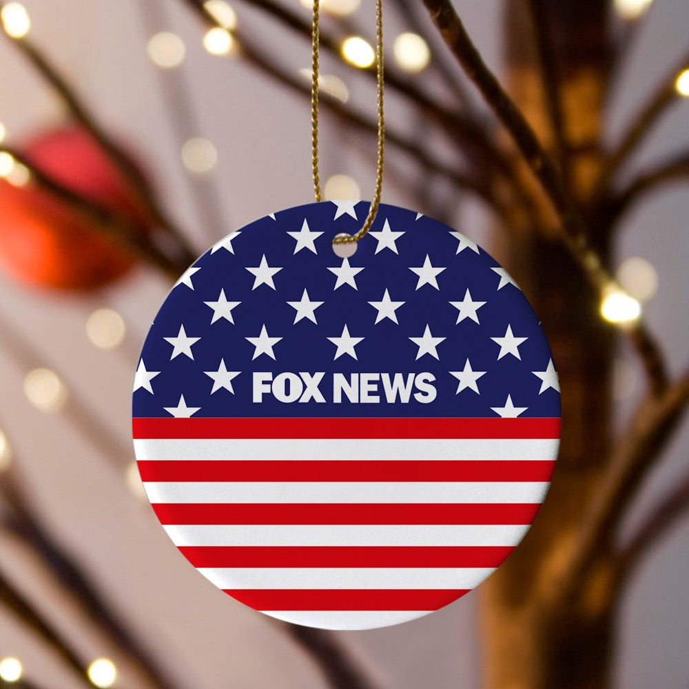 FOX News Flag Personalized Ornament