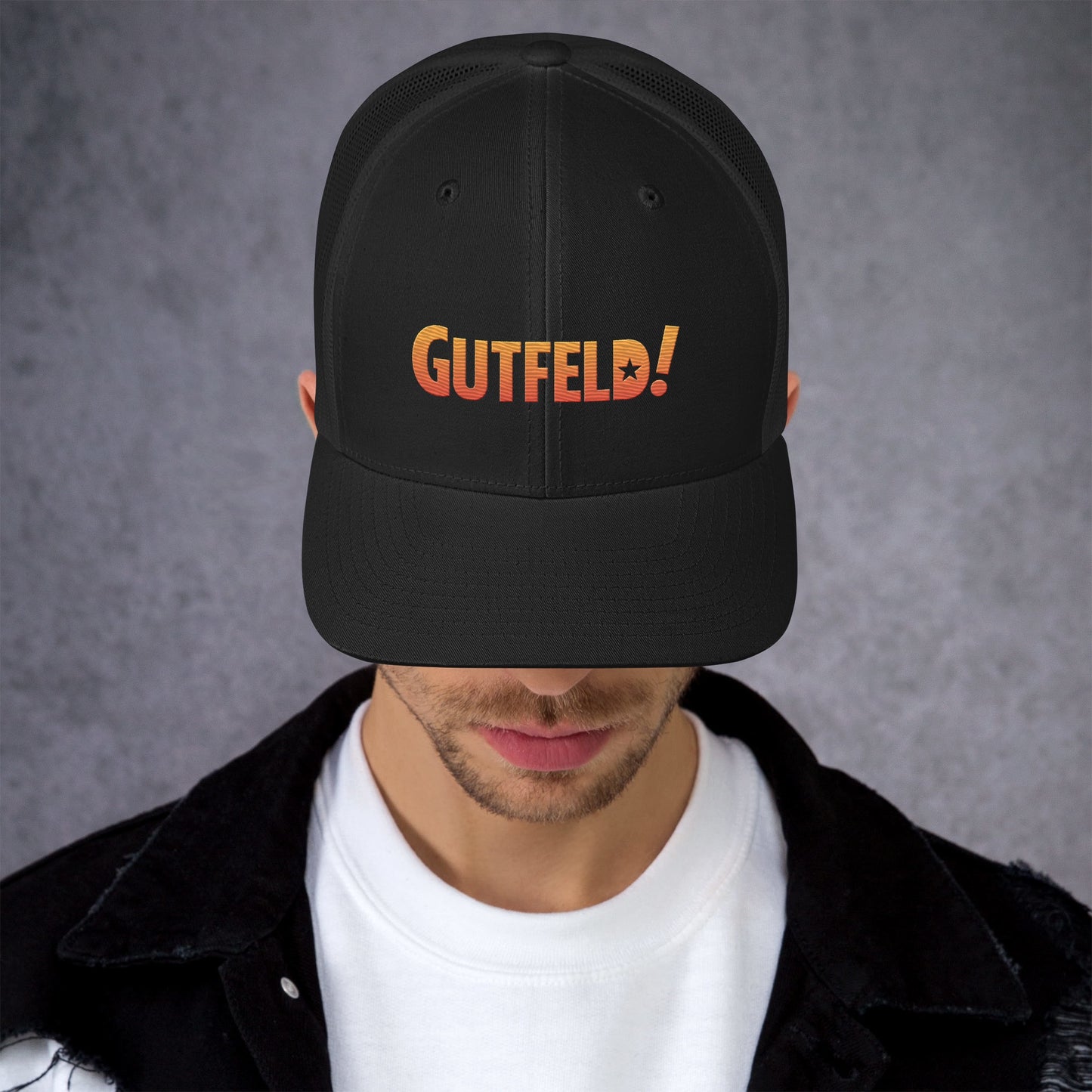 Gutfeld! Logo Embroidered Retro Trucker Hat