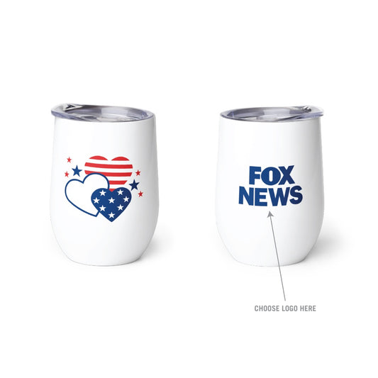 FOX News Heart Customized Wine Tumbler