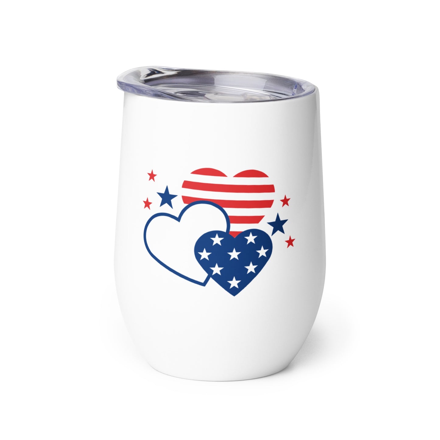 FOX News Heart Customized Wine Tumbler