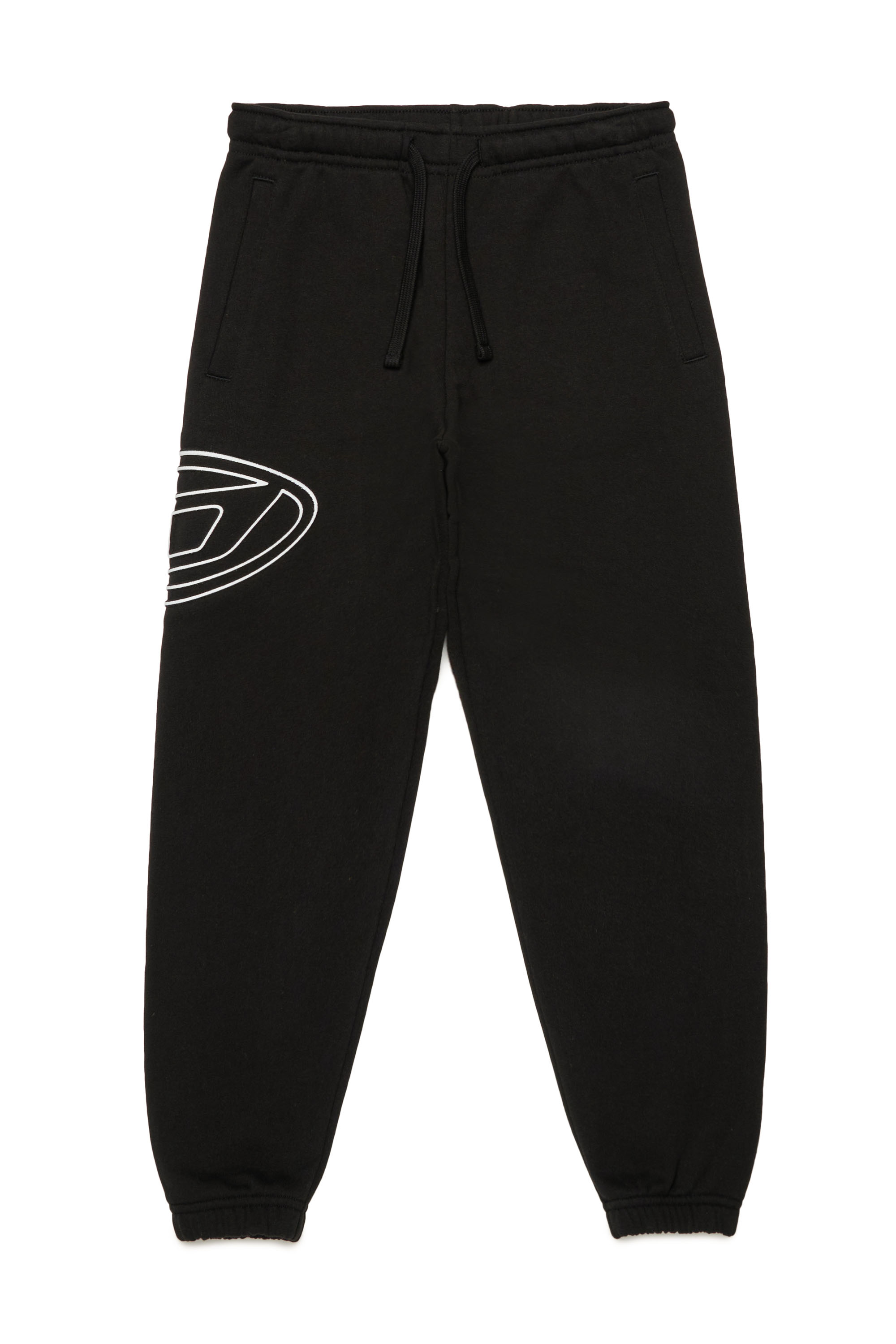 Diesel - PMARKIBIGOVAL, Pantalon de survêtement avec logo Oval D embossé Homme in Noir - 1