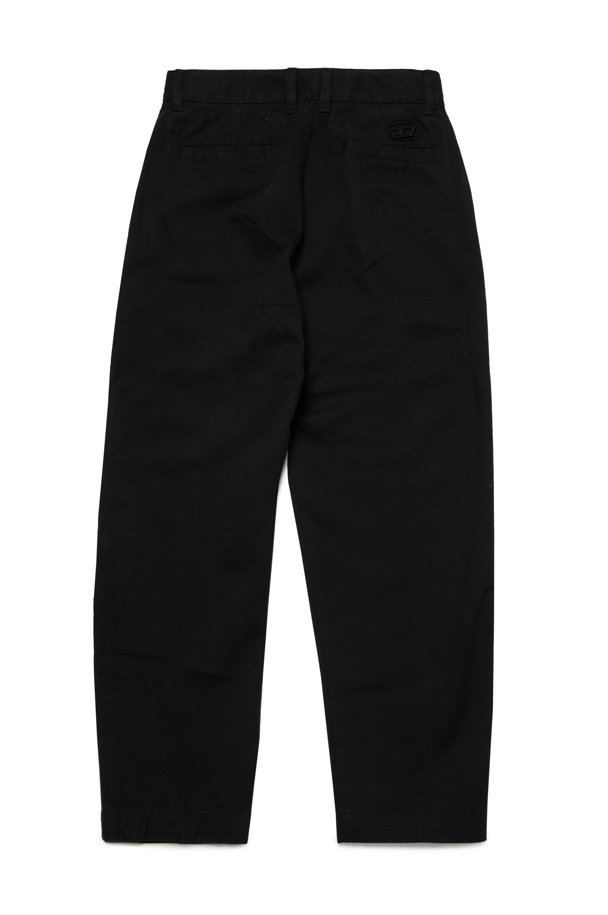 Diesel - PBAS, Pantalon chino en coton avec broderie Oval D Homme in Noir - 2