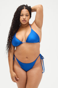 Sunrise Triangle Top and Divine Skimpy Bottom Deep Blue