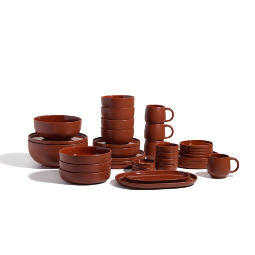 complete stacking set - terracotta - view 1