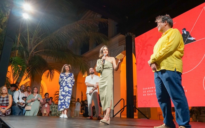 Foto: Representantes de Mincultura, la Academia Colombiana de Cine, Netflix y la Fundación Gabo.