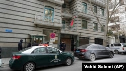 The former building of the Azerbaijani Embassy in Tehran (file photo)