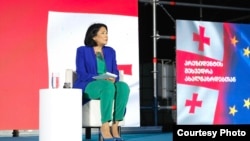 Georgian President Salome Zurabishvili at an event in June