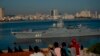 The Russian Navy frigate Admiral Gorshkov arrives at the port of Havana in June 2019. (file photo)