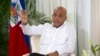 FILE - Then-Haitian President Michel Joseph Martelly speaks during an interview at the National Palace in Port-au-Prince, Haiti, on Dec. 21, 2015. The U.S. Treasury Department on Aug. 20, 2024, imposed sanctions on Martelly over drug trafficking.