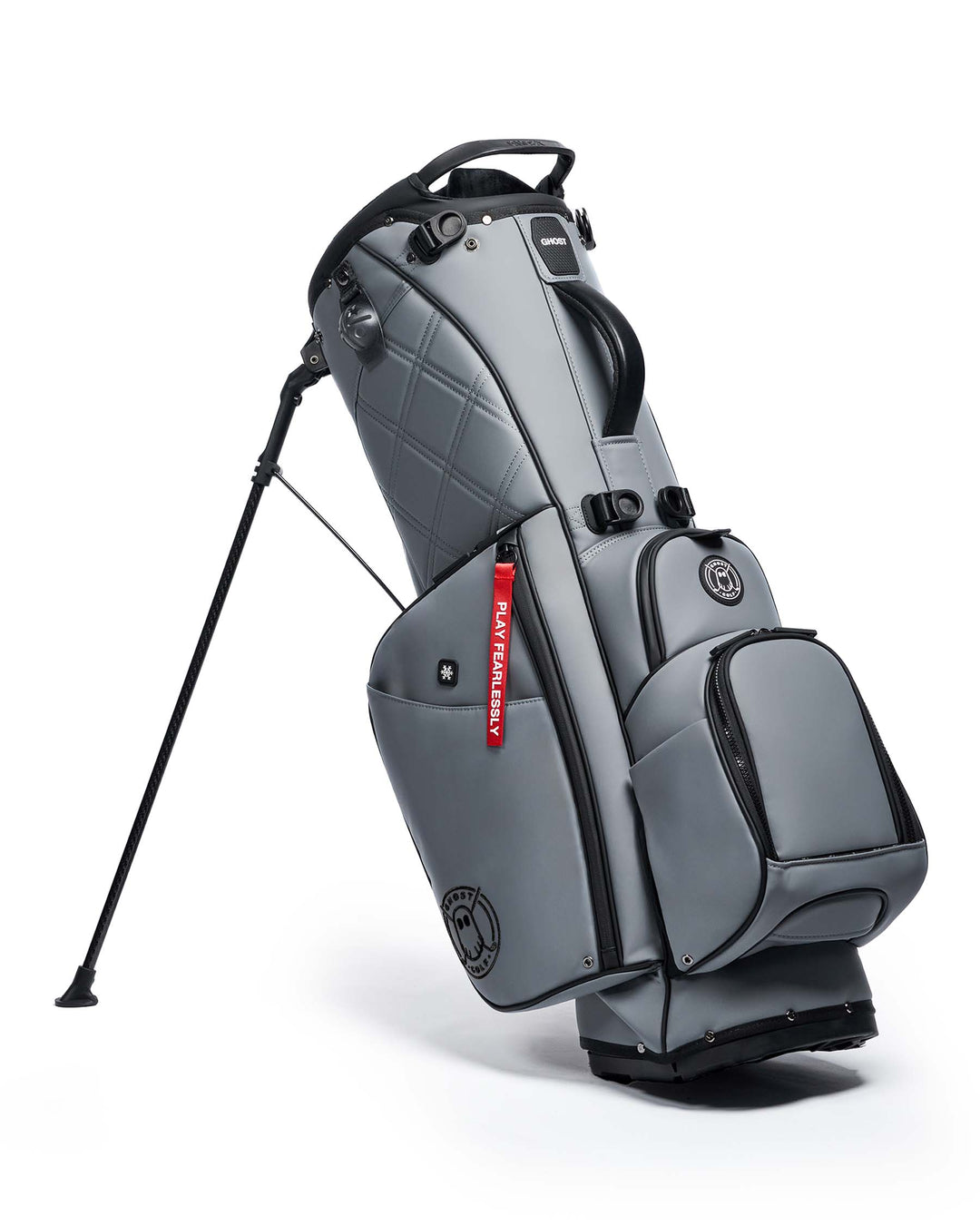 Ghost Golf Maverick Black Ops Grey Golf Bag with Red Tags