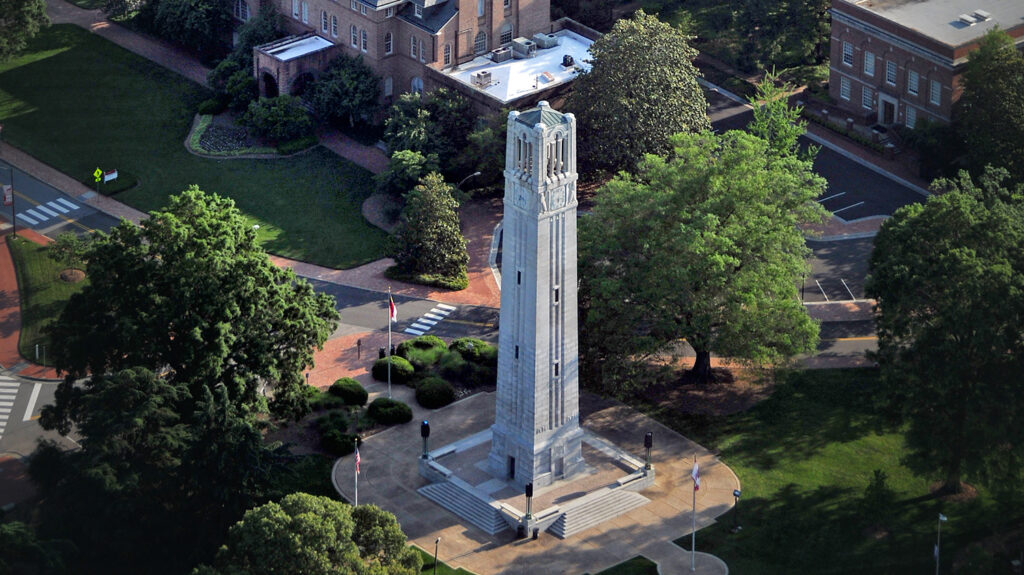 The Belltower as seen from above.