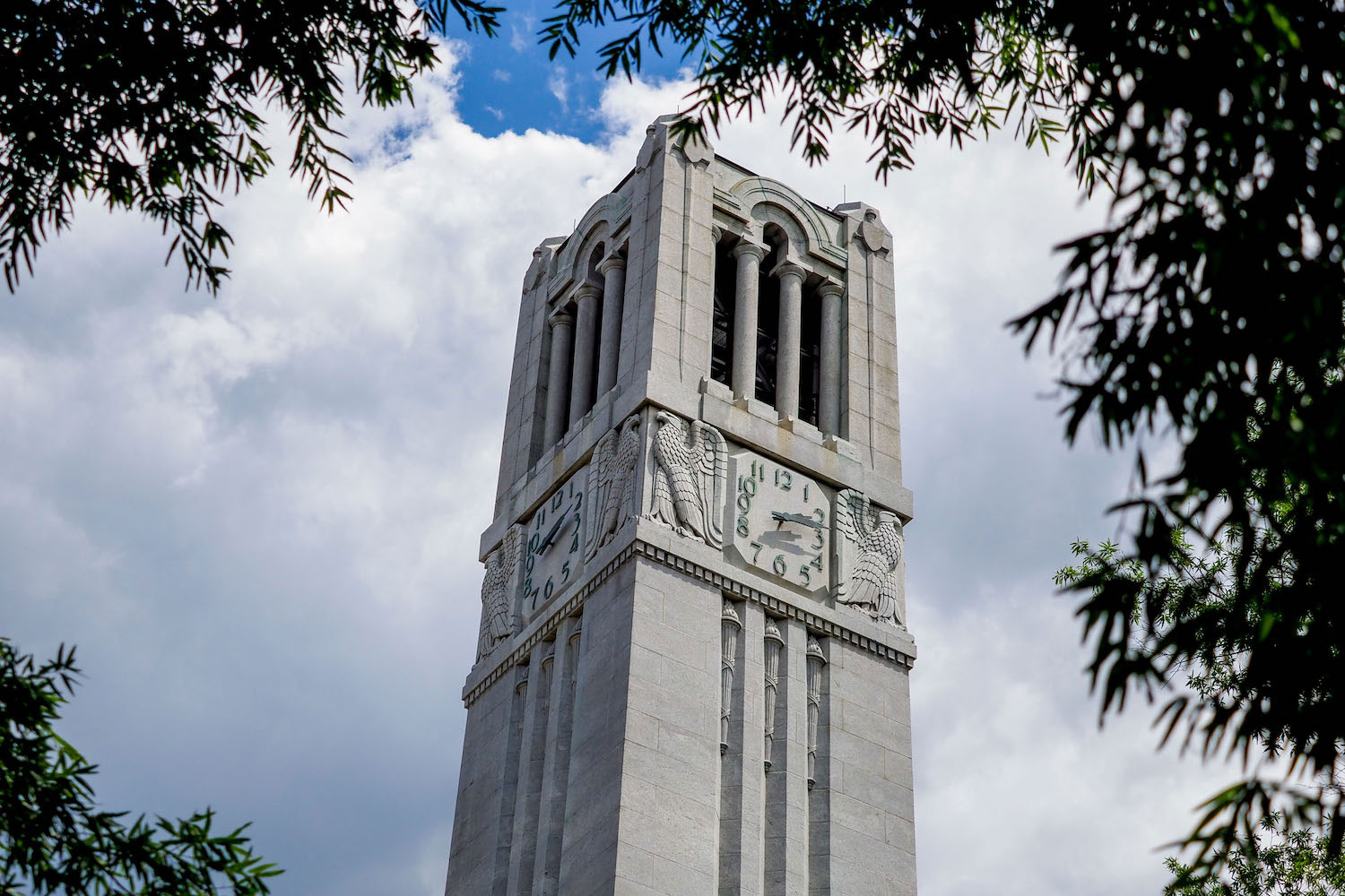 The Memorial Belltower exhibiting real bells in the tower’s belfry.