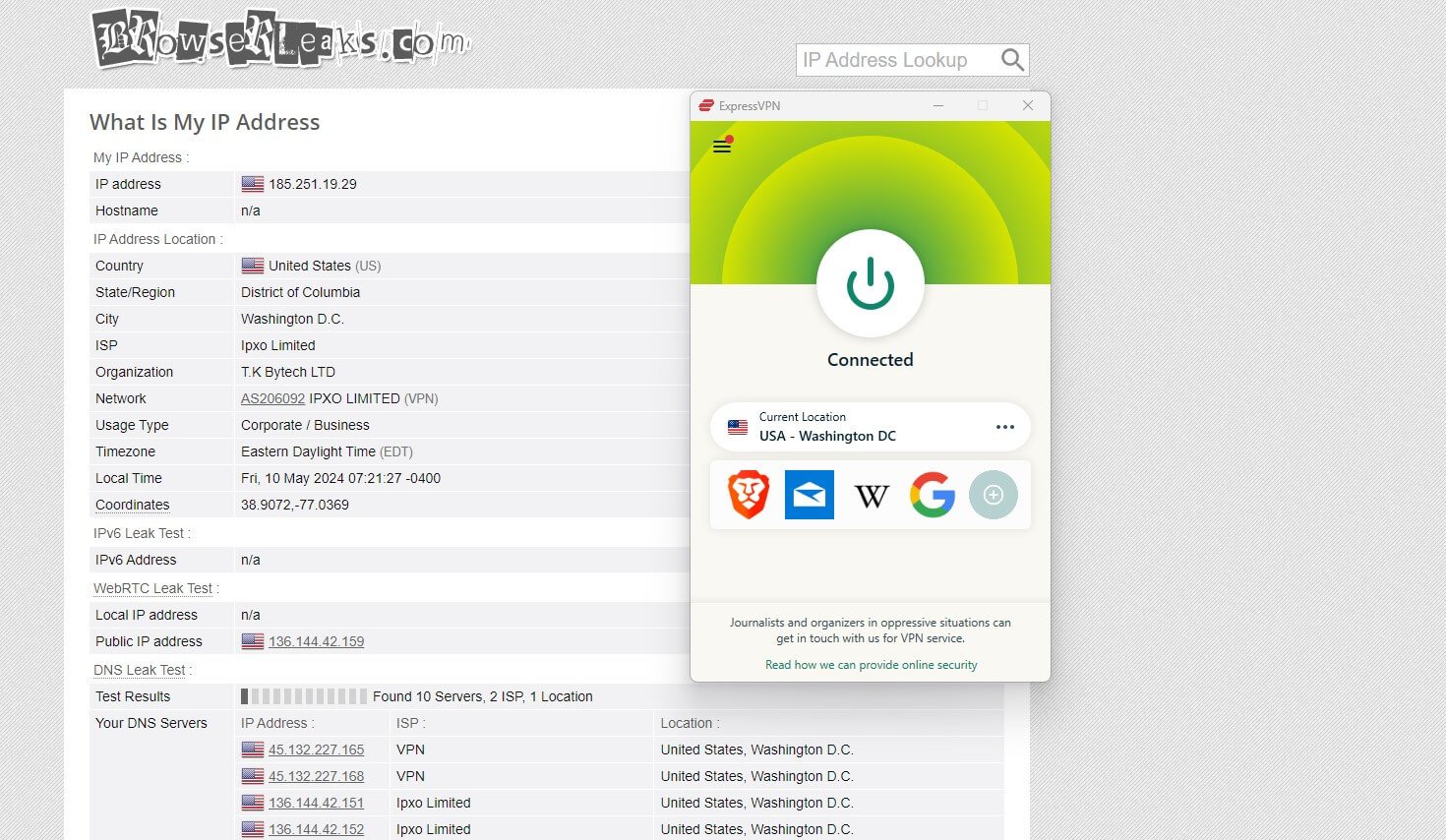 Expressvpn Ip Leak Test 2