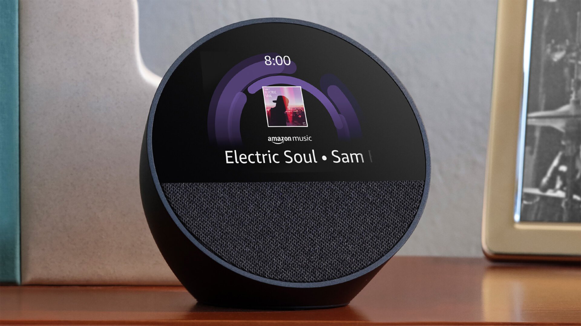 © The Echo Spot smart alarm clock is best used by the bed table thanks to its directional speaker system.