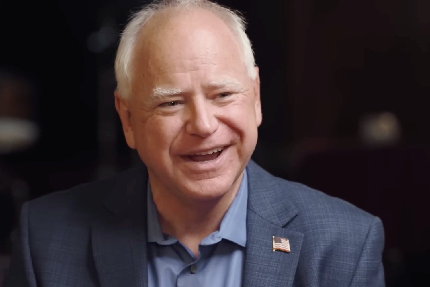 Tim Walz in a YouTube video with Kamala Harris released on August 15, 2024.