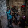 Displaced Haitian women and children shelter in a theatre in downtown Port-au-Prince (file).