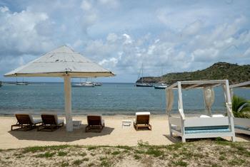 A view of Antigua and Barbuda, the host of the fourth International Conference on Small Island Developing States (SIDS4).