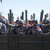 A military parade in Pyongyang, Democratic People's Republic of Korea.