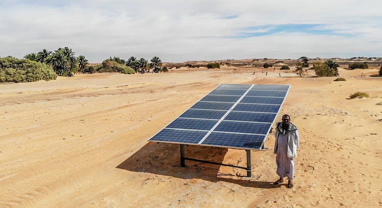 The availability of solar energy has enabled farmers in north Sudan to continue farming 