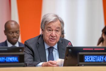 Secretary-General António Guterres addresses the informal meeting of the General Assembly plenary on his “Our Common Agenda” report.