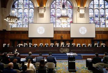 O Tribunal Internacional de Justiça ouve o caso África do Sul v. Israel em Haia