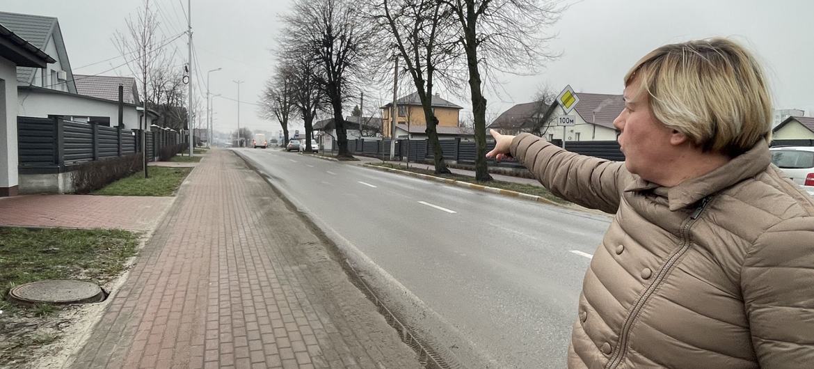 Vokzalnaya Street in Bucha today. The private housing sector, which had been severely destroyed, has been comprehensively restored.