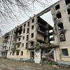 Destroyed buildings in the village of Borodyanka, in the Kiev region of Ukraine. 