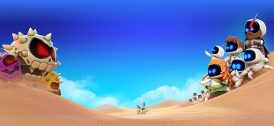 ASTRO BOT desert valley PS5 background