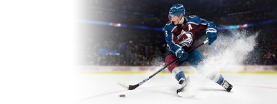 Ilustración principal, bloque, fondo e imagen de héroe de EA Sports NHL 24