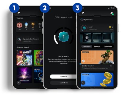 Screenshots van verbinding PlayStation App met mobiel